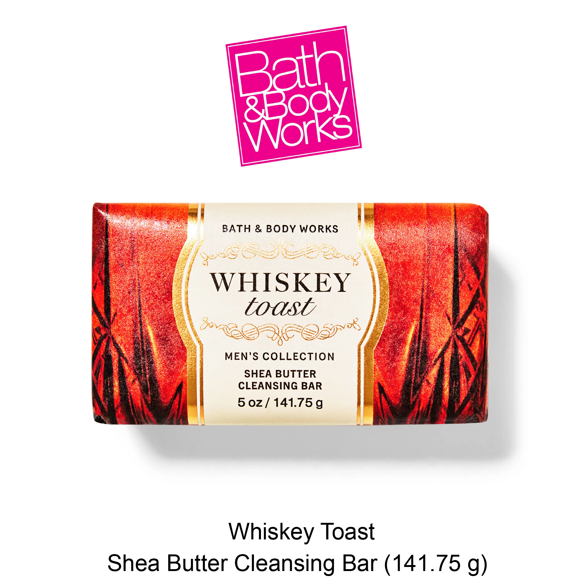 BB Mens Shea Butter Cleansing Bar Aug-05-2025-07 Men's Whiskey Toast Shea Butter Cleansing Bar - Image 1