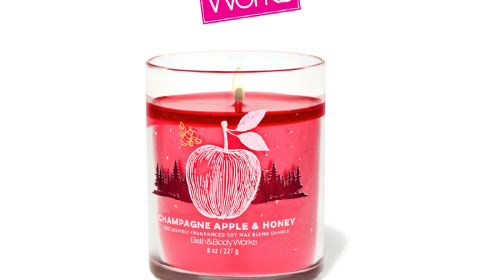 Champagne Apple & Honey Single Wick Candle