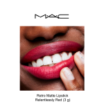 RETRO MATTE LIPSTICK- RELENTLESSLY RED - Image 5