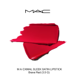 M.A.CXIMAL SLEEK SATIN LIPSTICK - BRAVE RED - Image 3