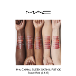 M.A.CXIMAL SLEEK SATIN LIPSTICK - BRAVE RED - Image 4