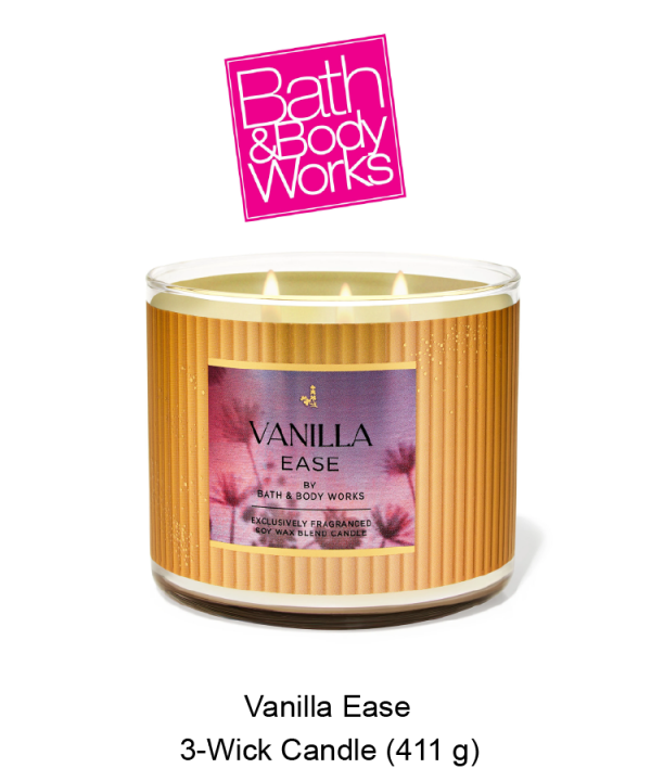 Vanilla Ease 3-Wick Candle