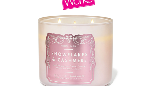 White Barn Snowflakes & Cashmere 3-Wick Candle