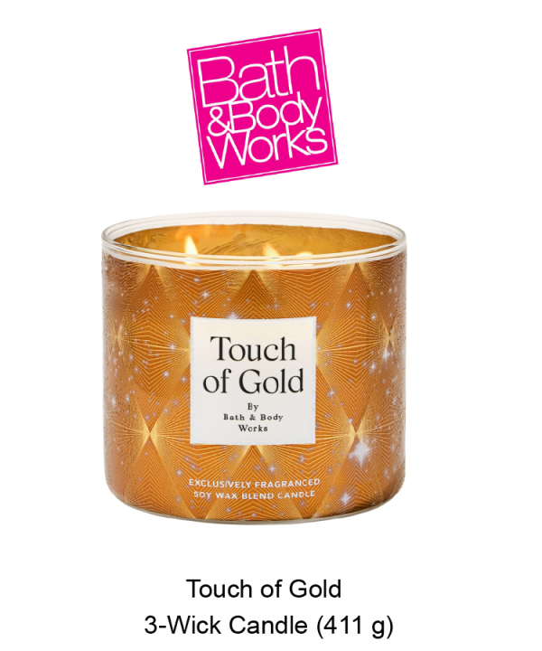 Touch of Gold 3-Wick Candle
