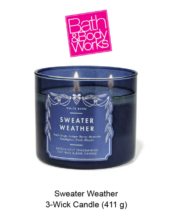 White Barn Sweater Weather 3-Wick Candle