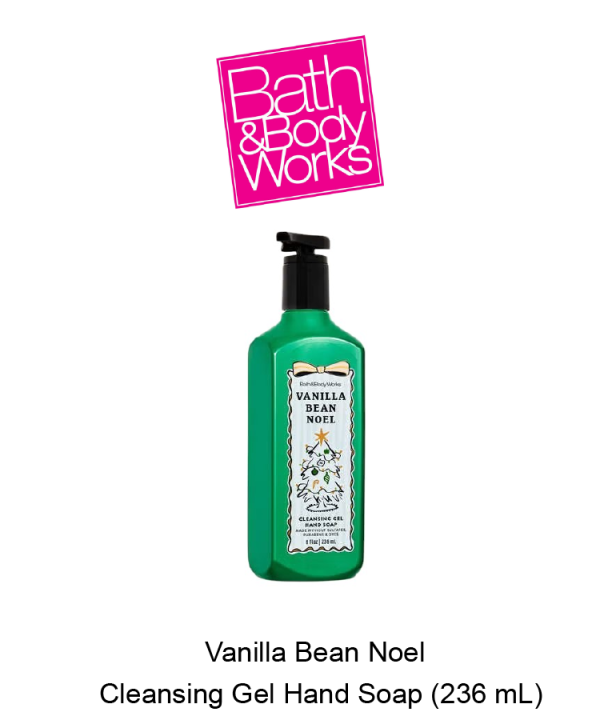 Vanilla Bean Noel Cleansing Gel Hand Soap