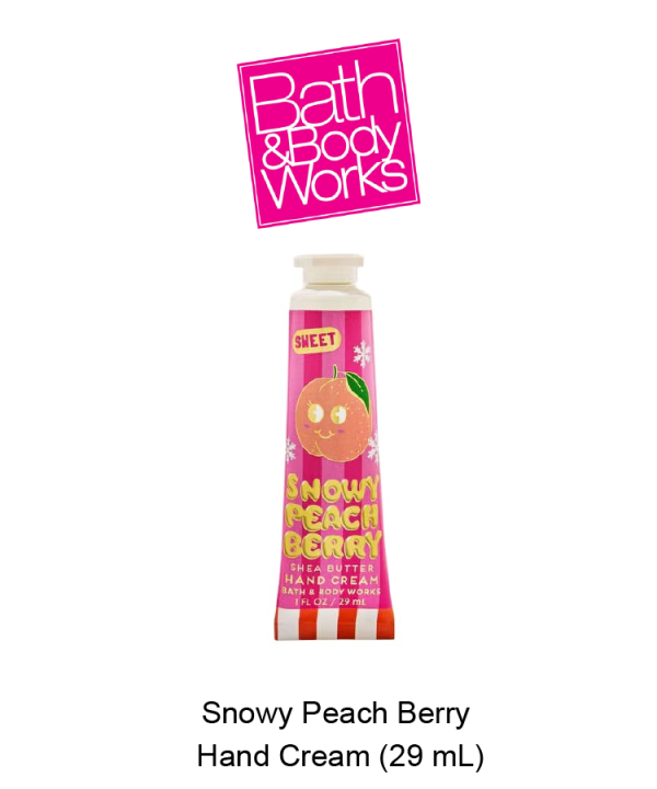 Snowy Peach Berry Hand Cream