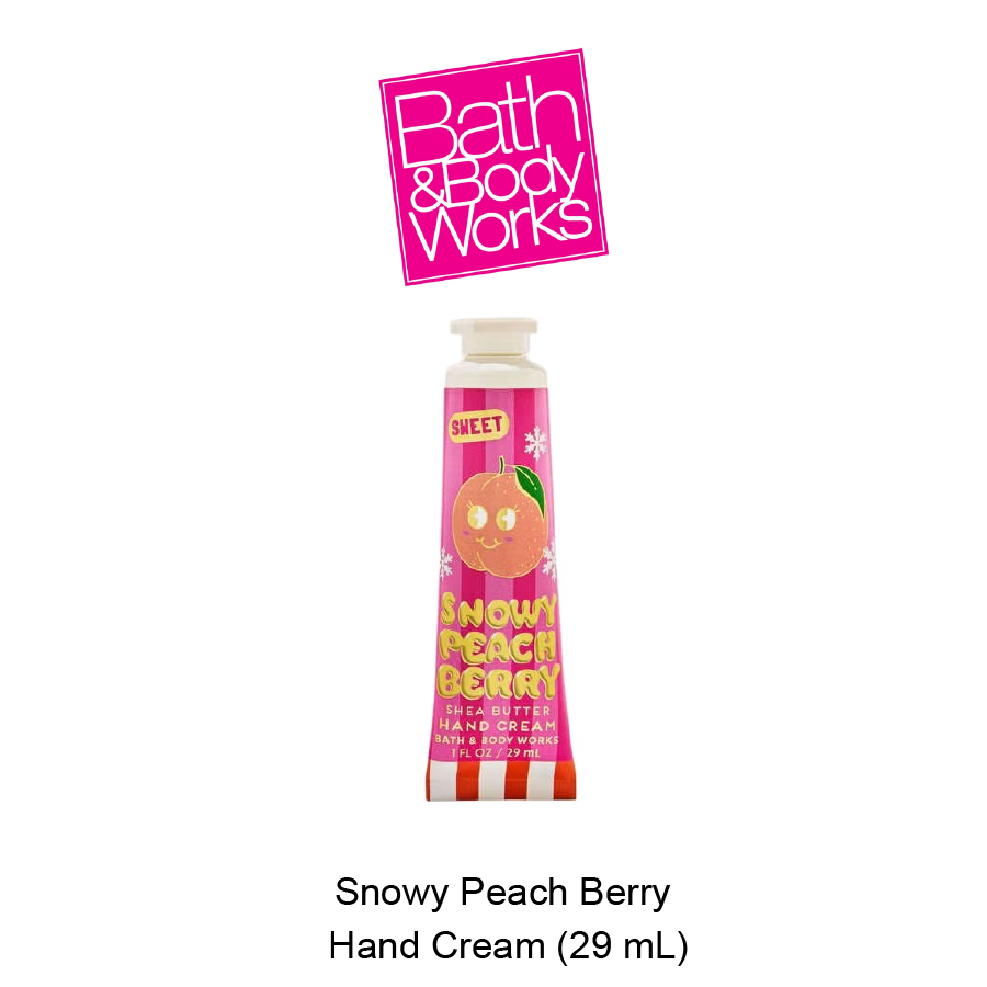 BB Hand Cream Nov-11-2025-09 Snowy Peach Berry Hand Cream - Image 1