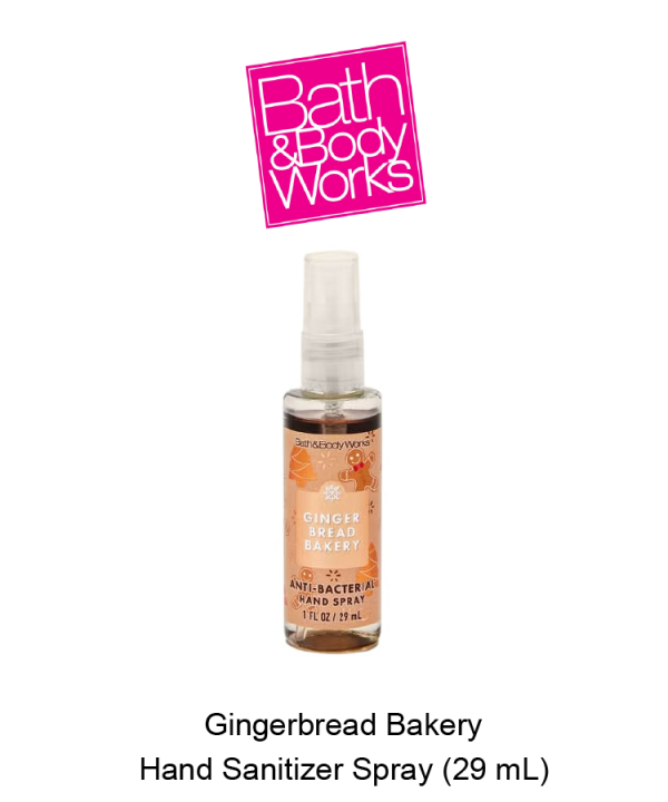 Gingerbread Bakery Hand Sanitizer Spray