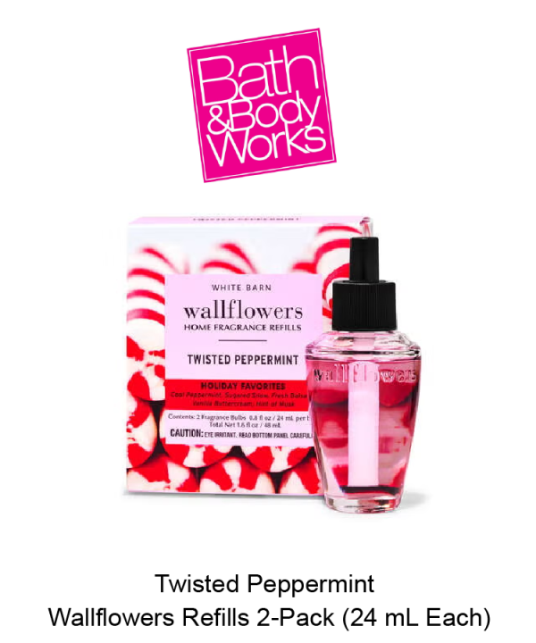 Twisted Peppermint Wallflowers Refills 2-Pack