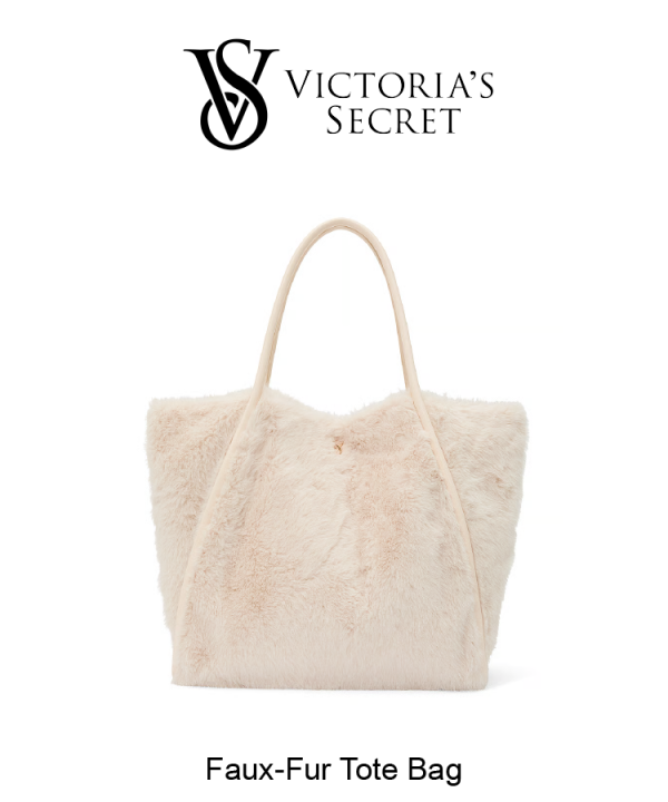 VICTORIA'S SECRET Faux Fur Tote Bag