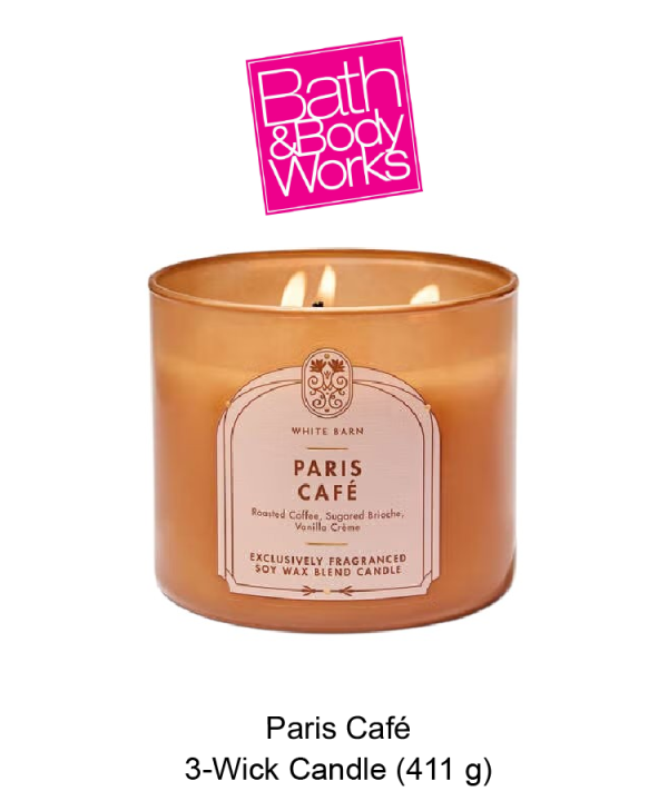 White Barn Paris Café 3-Wick Candle