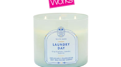 White Barn Laundry Day 3-Wick Candle