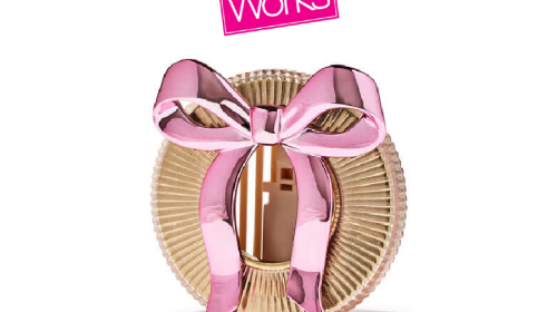 White Barn Bow Car Fragrance Holder