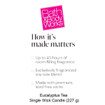 Aromatherapy Eucalyptus Tea Single Wick Candle - Image 2