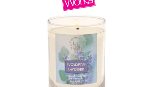 Aromatherapy Eucalyptus Lavender Single Wick Candle