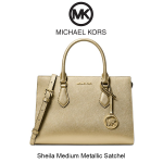 Sheila Medium Metallic Satchel