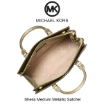 Sheila Medium Metallic Satchel - Image 2