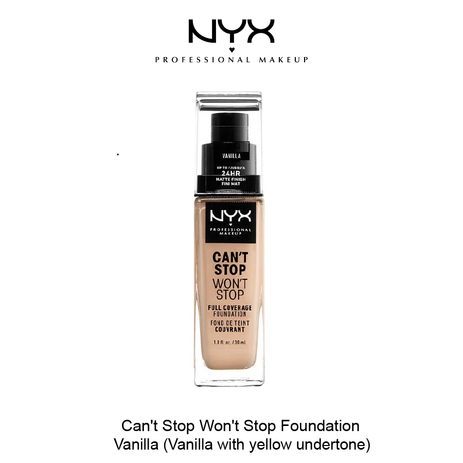 NYX Can't Stop Won't Stop Foundation Dec-05-2025-01 CAN'T STOP WON'T STOP FOUNDATION- Vanilla - Image 1