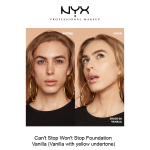 CAN'T STOP WON'T STOP FOUNDATION- Vanilla - Image 3