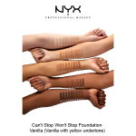 CAN'T STOP WON'T STOP FOUNDATION- Vanilla - Image 4