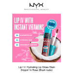 LIP I.V. HYDRATING LIP GLOSS STAIN- Drippin' In Rose - Image 6