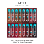 LIP I.V. HYDRATING LIP GLOSS STAIN- Drippin' In Rose - Image 8