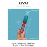 LIP I.V. HYDRATING LIP GLOSS STAIN- Drippin' In Rose - Image 9