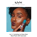 LIP I.V. HYDRATING LIP GLOSS STAIN- Blush Rush - Image 7