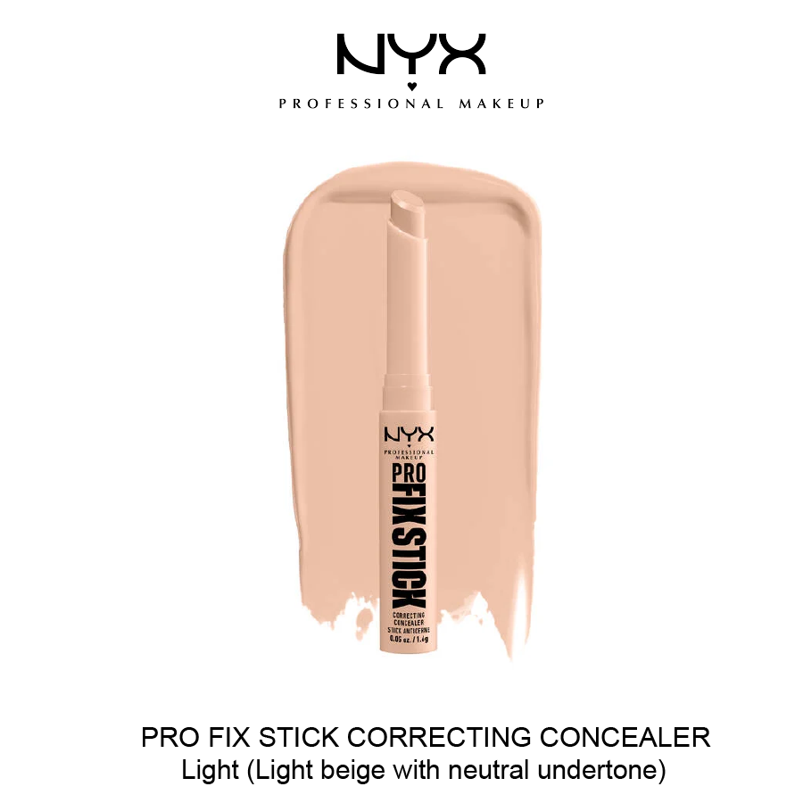 NYX PRO FIX STICK CORRECTING CONCEALER Nov-24-2025-24 PRO FIX STICK CORRECTING CONCEALER- Light - Image 1