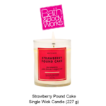 White Barn Strawberry Pound Cake Single Wick Candle