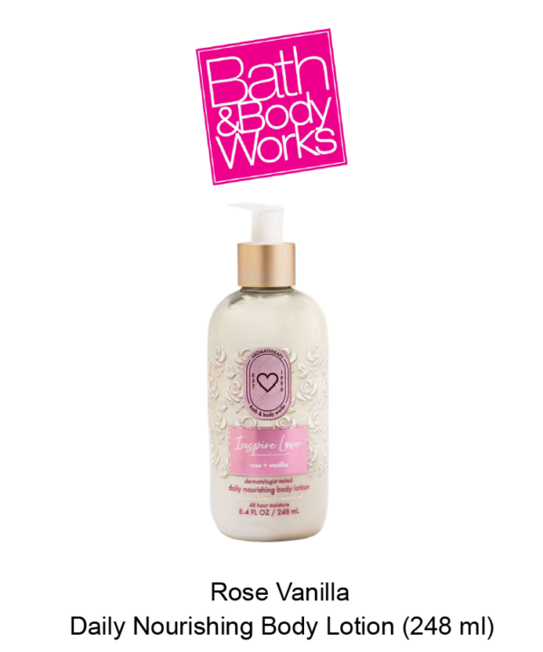 Aromatheraphy Rose Vanilla Moisturizing Body Lotion