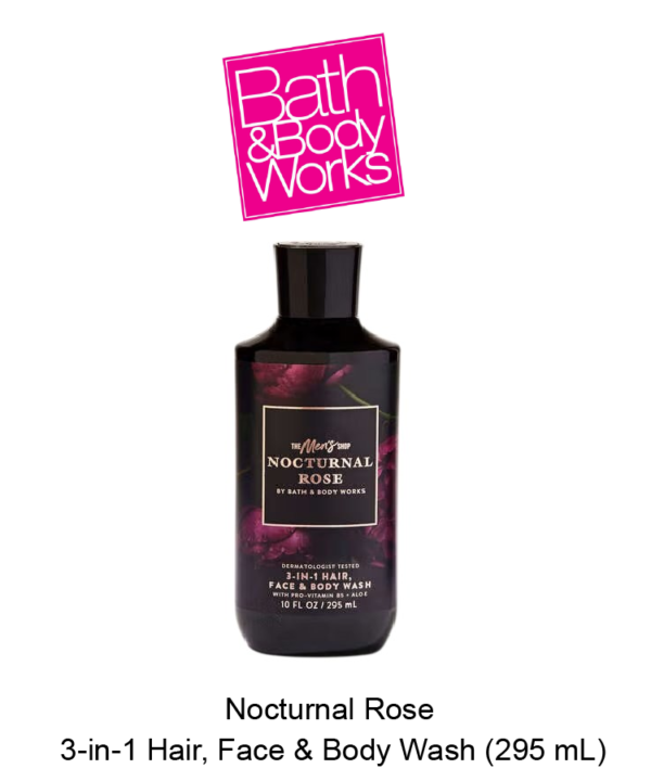Men's Nocturnal Rose 3-in-1 Hair, Face & Body Wash