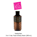 Men's Vanilla Noir 3-in-1 Hair, Face & Body Wash