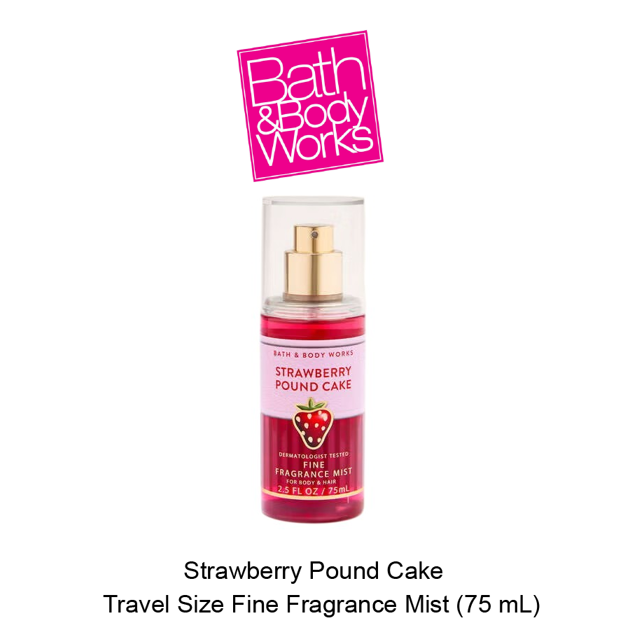 BB Travel Size Fine Fragrance Mist April-05-2026-07 Strawberry Pound CakeTravel Size Fine Fragrance Mist - Image 1