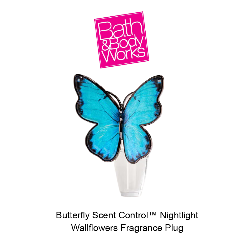 BB Wallflowers Fragrance Plug April-06-2026-15 Butterfly Scent Control™ Nightlight Wallflowers Fragrance Plug - Image 1
