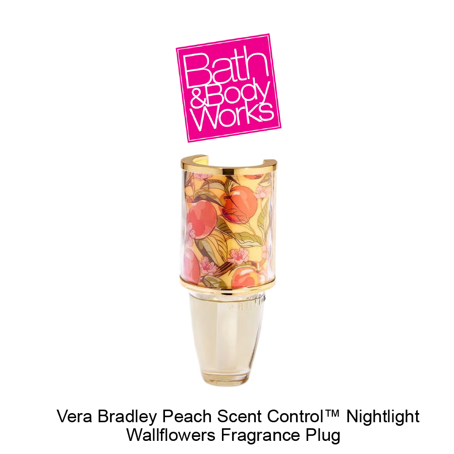 BB Wallflowers Fragrance Plug April-06-2026-25 Vera Bradley Peach Scent Control™ Nightlight Wallflowers Fragrance Plug - Image 1