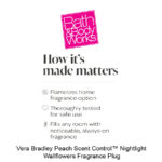 Vera Bradley Peach Scent Control™ Nightlight Wallflowers Fragrance Plug - Image 4