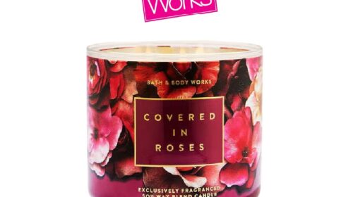 Covered In Roses3-Wick Candle