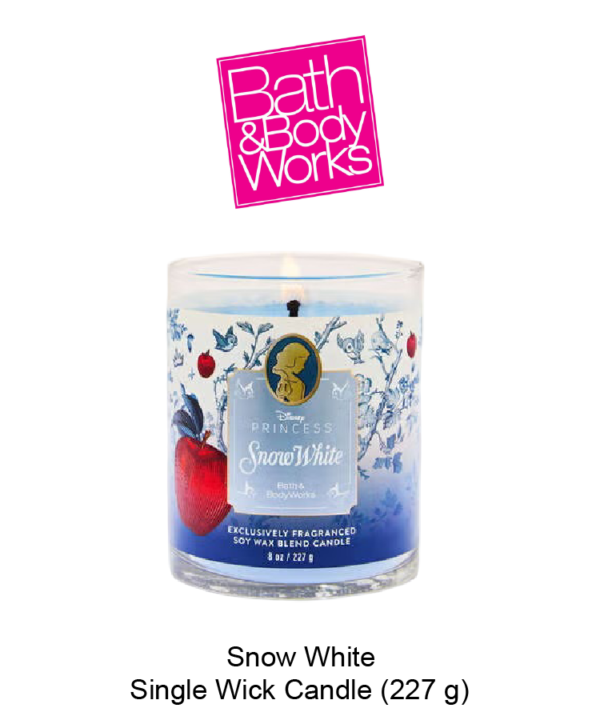 Snow White Single Wick Candle