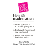 Snow White Single Wick Candle - Image 2