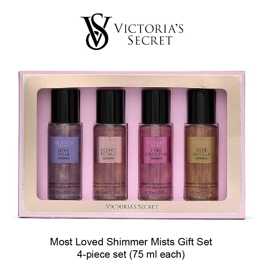 VS Gift Set May-04-2026-03 Body Fragrance Most Loved Shimmer Mists Gift Set - Image 1