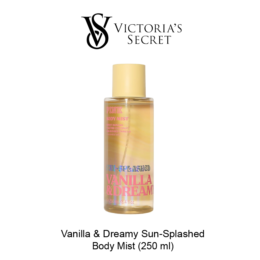 VS Pink Body Mist May-04-2026-17 Body Fragrance Vanilla & Dreamy Sun-Splashed Body Mist - Image 1