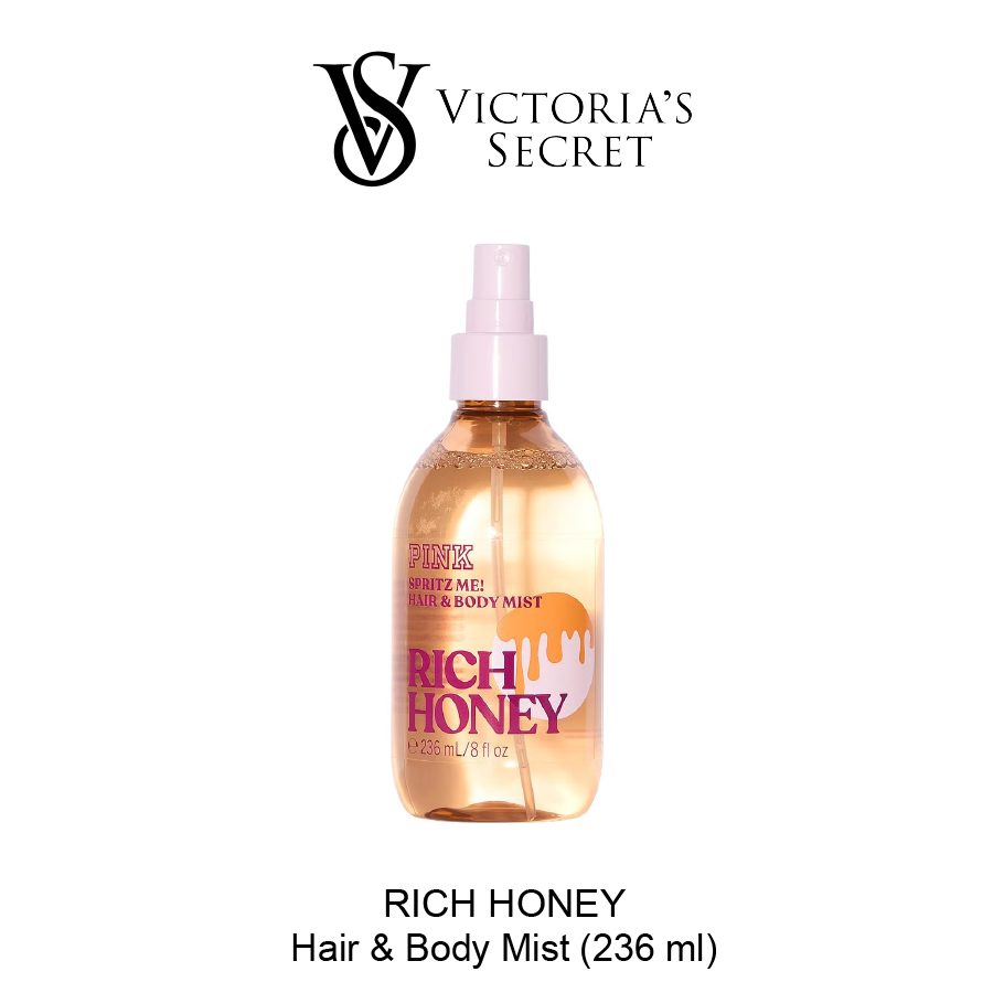 VS Pink Hair & Body Mist May-05-2026-06 Body Care RICH HONEY Hair & Body Mist - Image 1