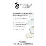Body Care VANILLA Hair & Body Mist - Image 2