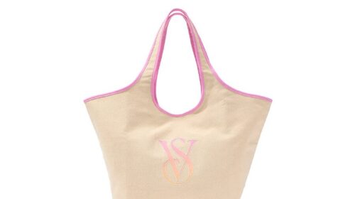 Victoria's Secret Ombré Monogram Logo Tote Bag