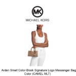 Arden Small Color-Block Signature Logo Messenger Bag - Image 5