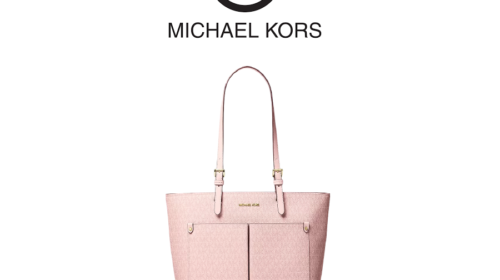 Jet Set Medium Signature Logo Pocket Tote Bag - POWDER BLUSH