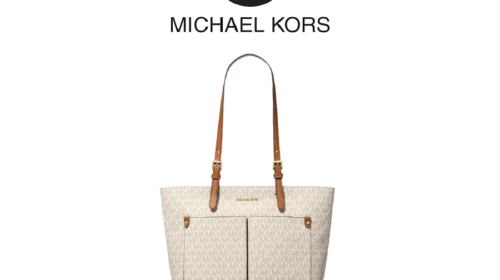 Jet Set Medium Signature Logo Pocket Tote Bag - VANILLA