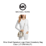 Mina Small Signature Logo Chain Crossbody Bag (LT CRM MULTI) - Image 3